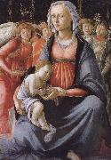 Sandro Botticelli Our Lady of Angels with five sub Germany oil painting artist